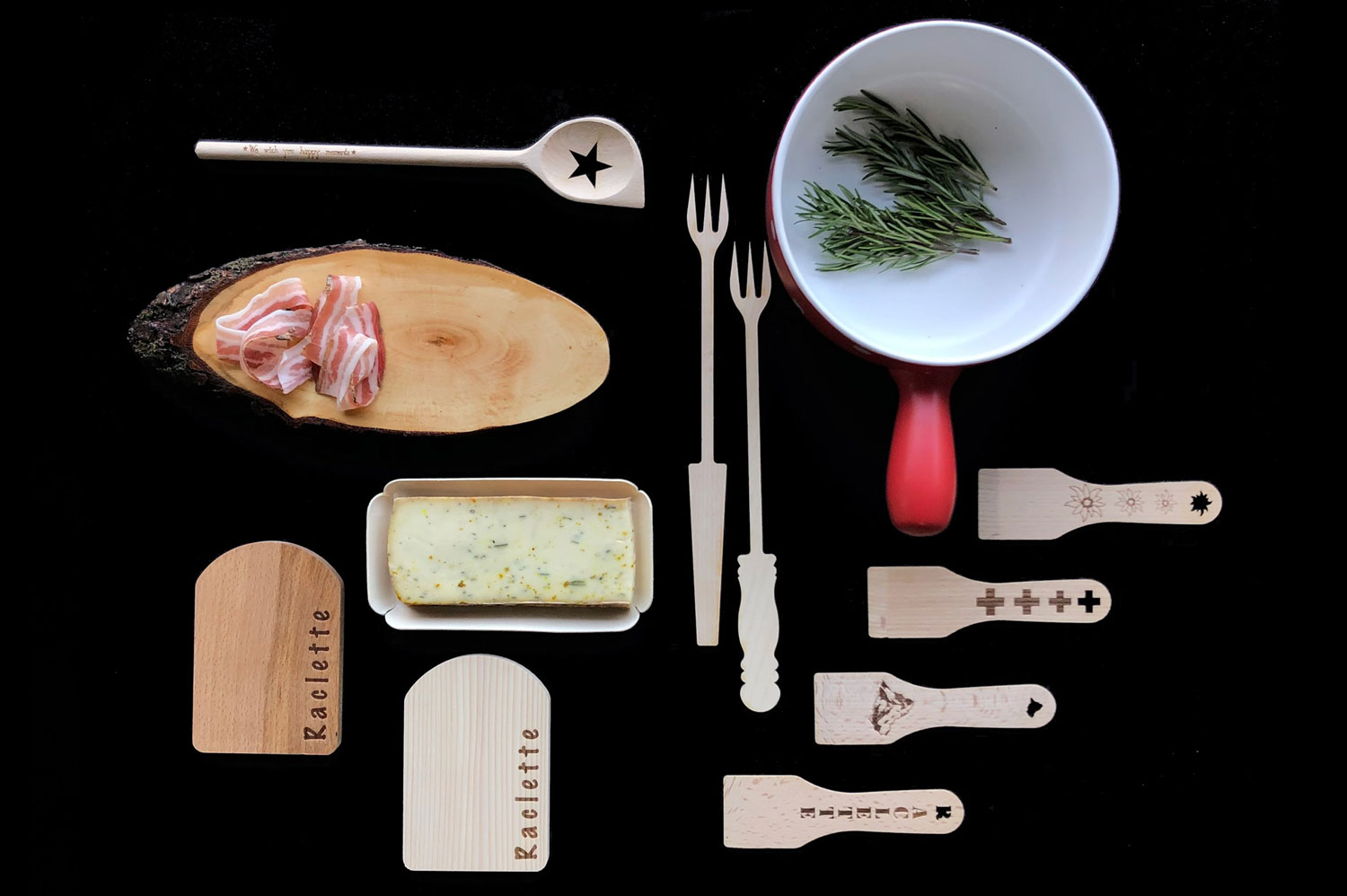 Müller Holzwarenfabrik AG - Sortiment - Tisch und Küche Raclette und Fondue - Holzartikel / Bastelartikel