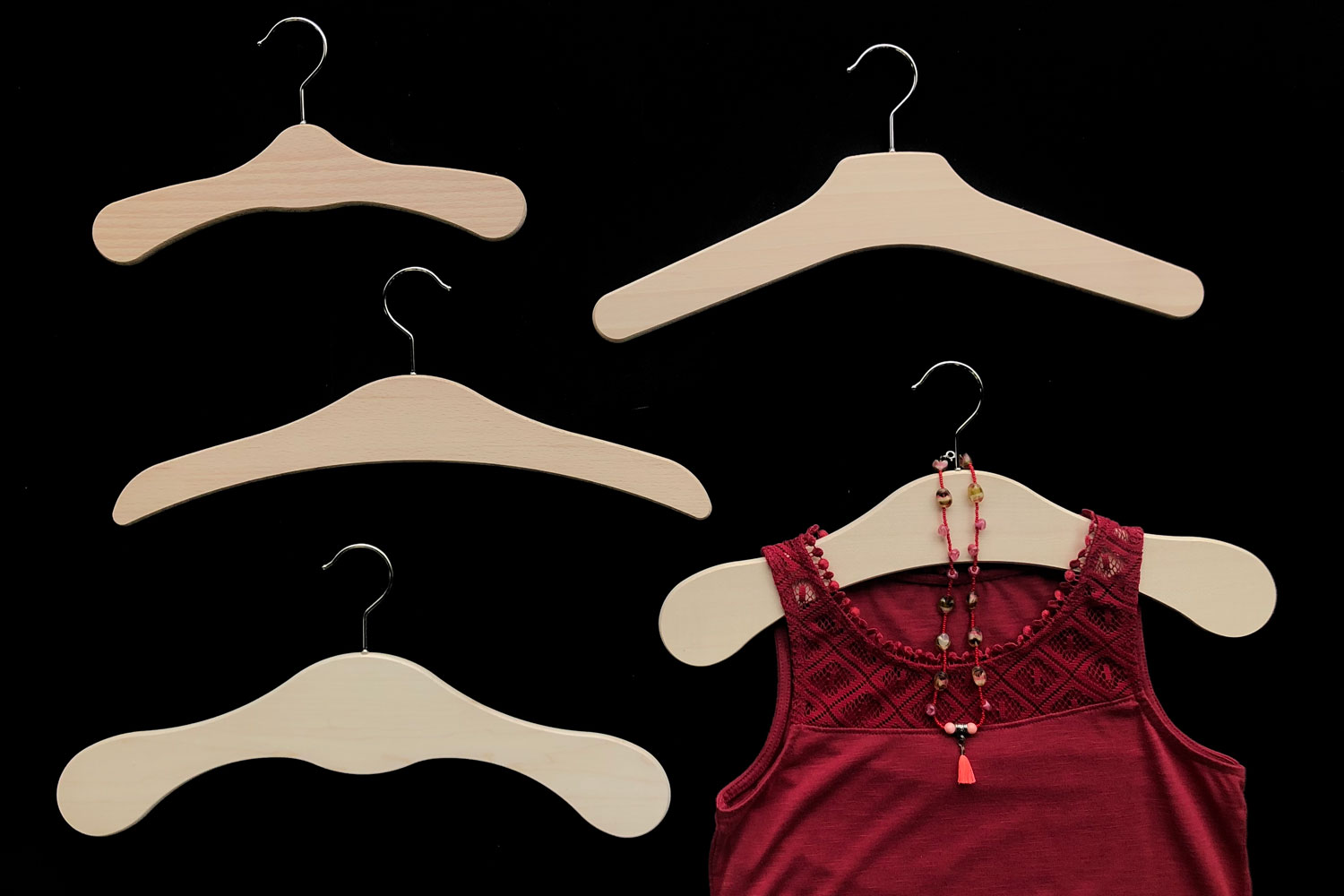 Müller Holzwarenfabrik AG - Sortiment - Kleiderbügel - Holz - Flachbügel Hobby